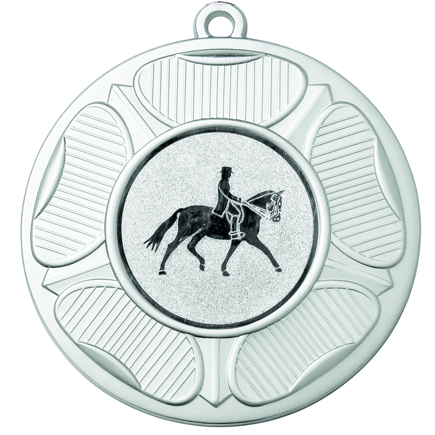 Silver Tudor Rose Dressage Medal-FREE Ribbon - BIE.M9458.02