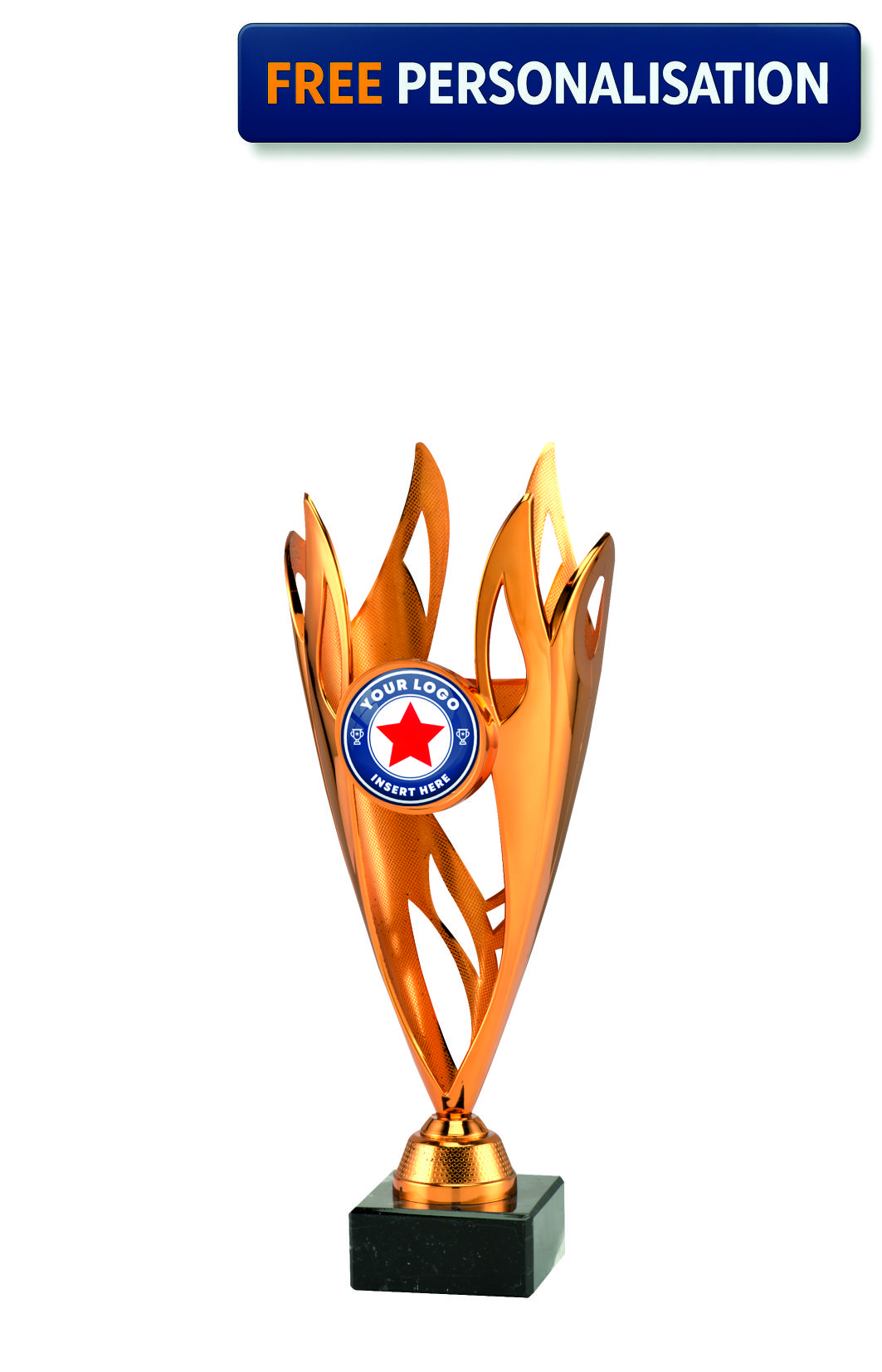 29cm Bronze Flame Cup - ET.444.03.A