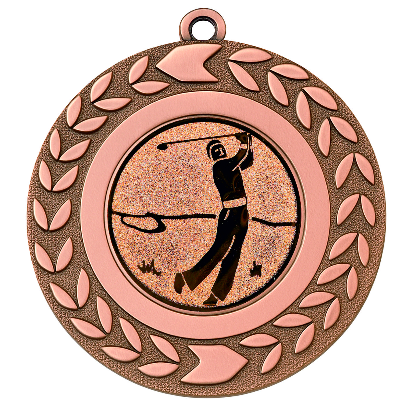 Bronze Wreath Golfer Medal - FREE Ribbon - BIE.M9460.03