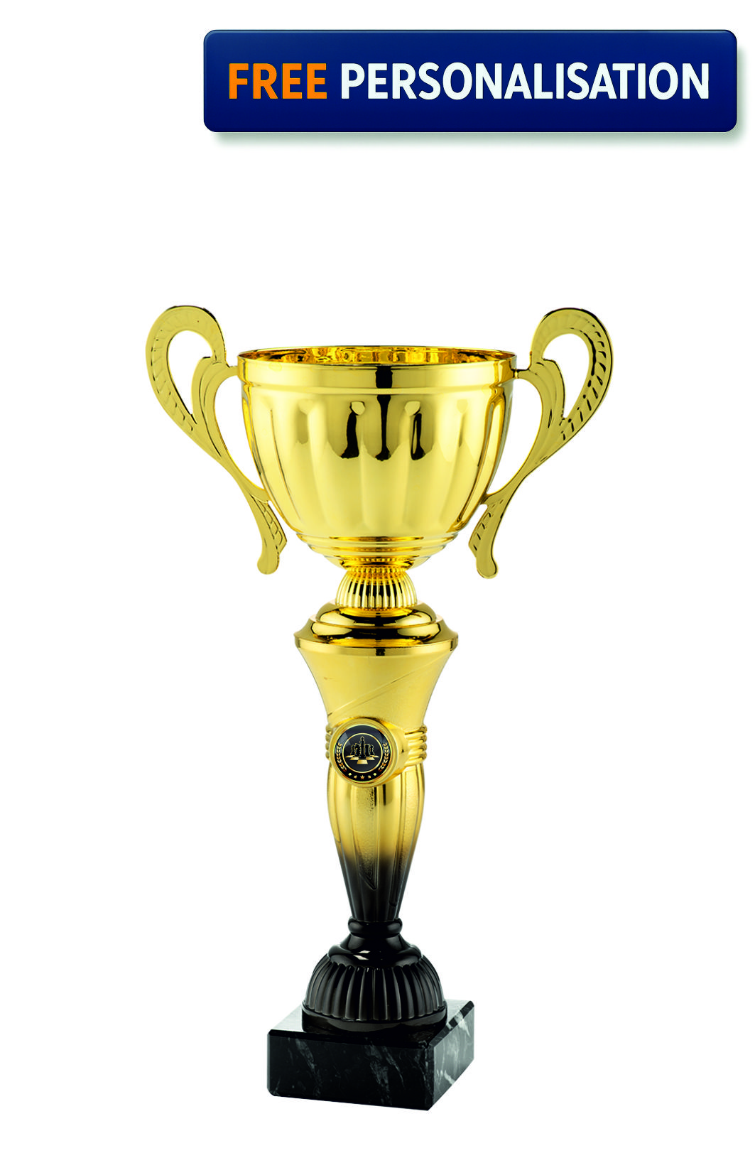 30cm GOLD & BLACK CUP CHESS AWARD - MT.151.15.B