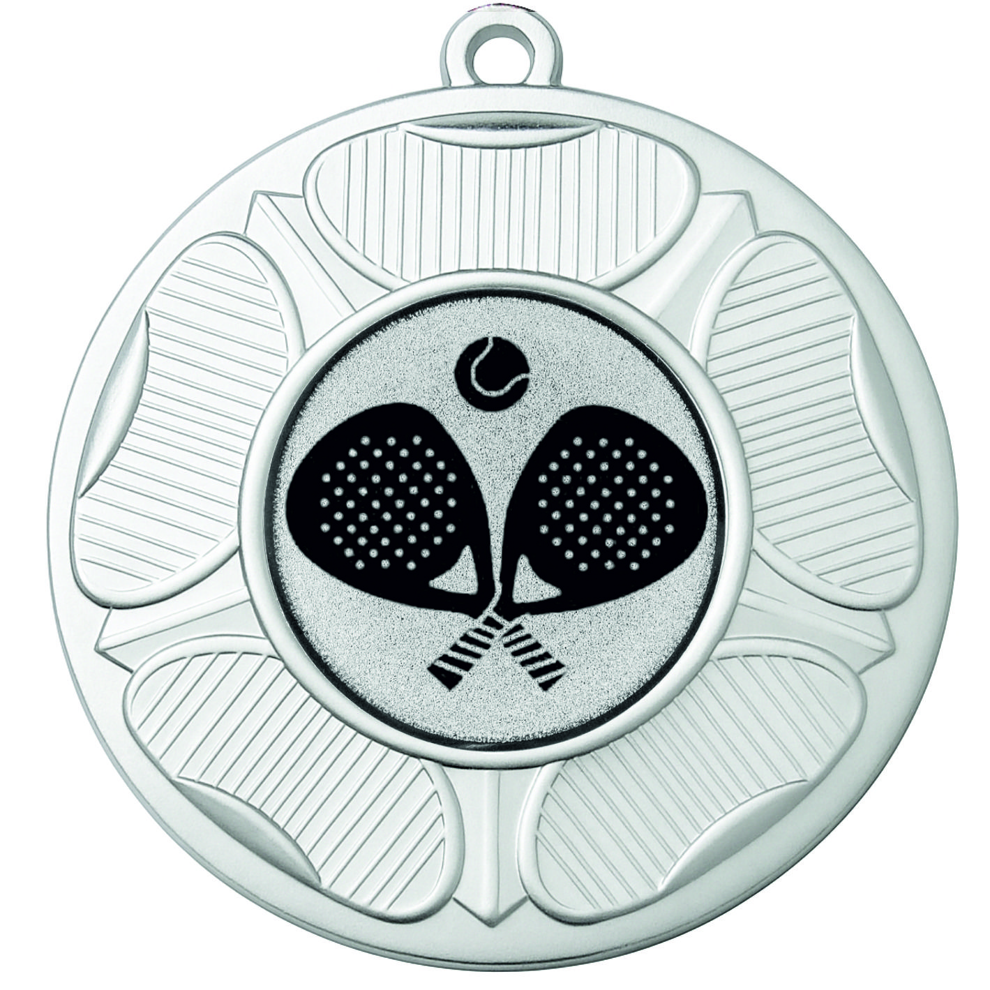 Silver Tudor Rose Padel Medal-FREE Ribbon-BIE.M9458.02