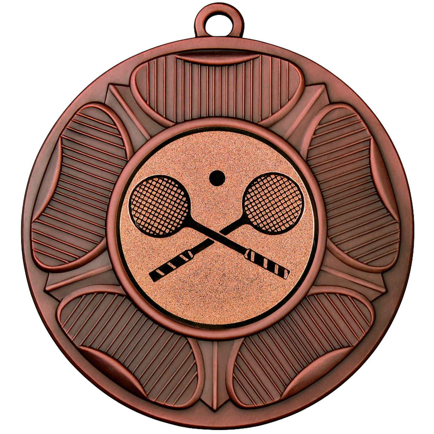 Bronze Tudor Rose Squash Medal-FREE Ribbon-BIE.M9458.03