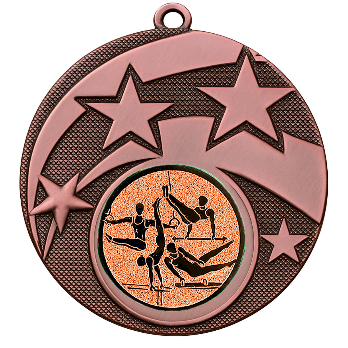 Bronze Star Male Gymnast Medal -FREE Ribbon -BIE.M9457.03