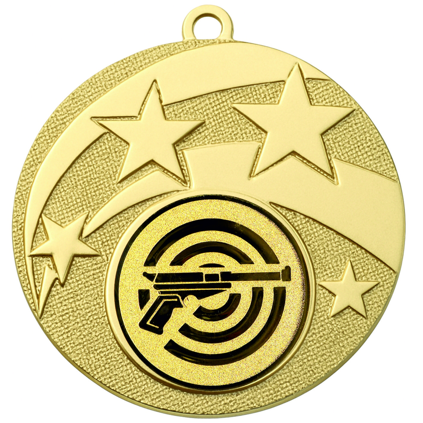 Gold Star Pistol Shooting Medal -FREE Ribbon -BIE.M9457.01