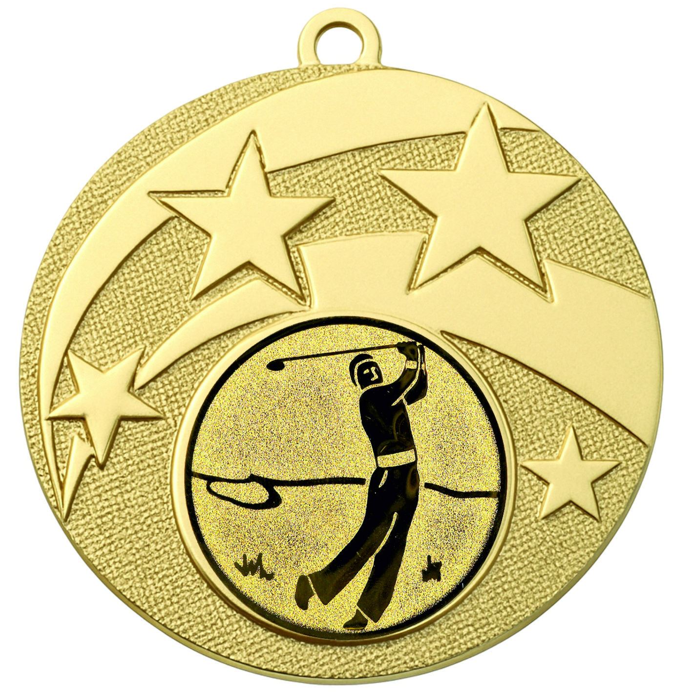 Gold Star Golfer Medal - FREE Ribbon - BIE.M9457.01