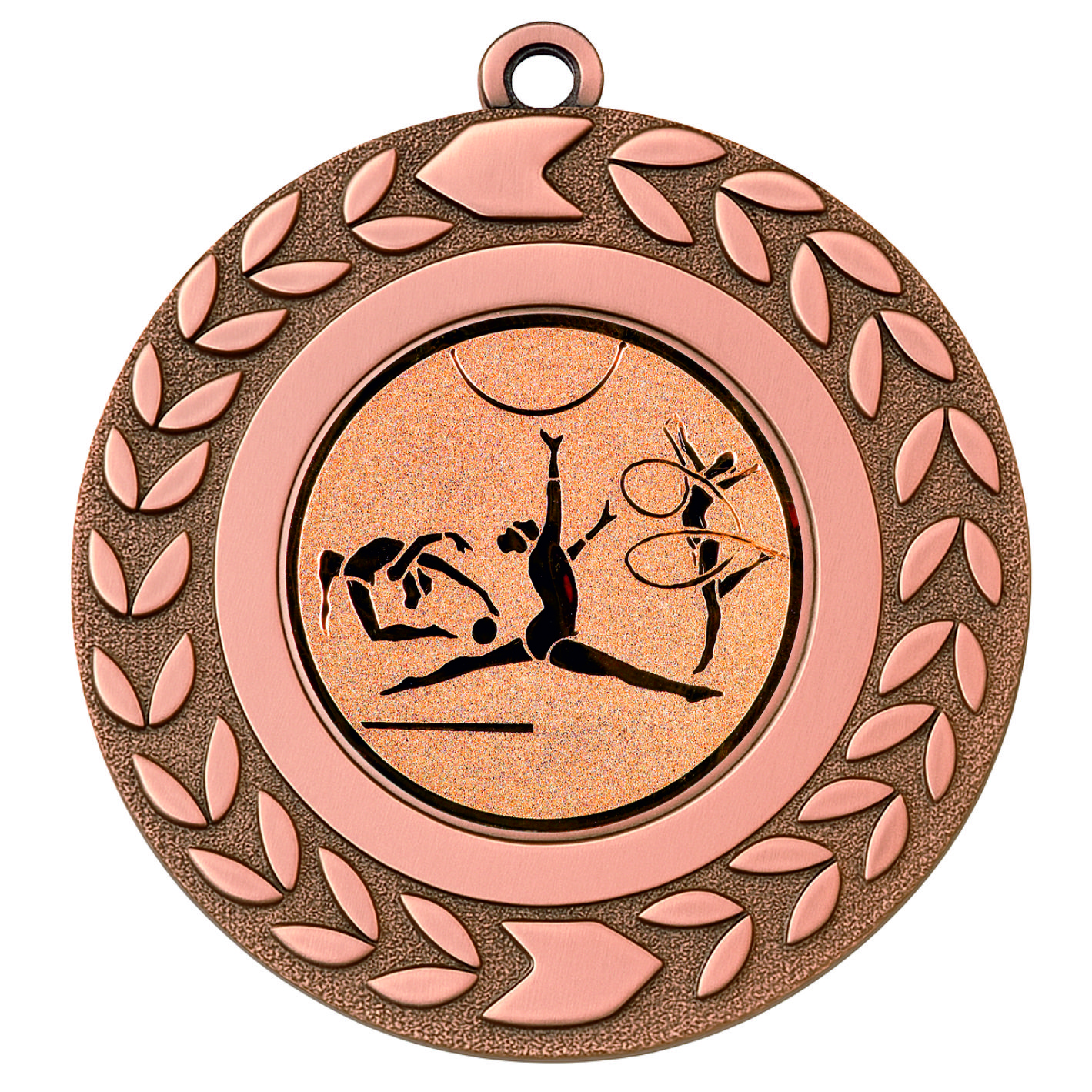 Bronze Wreath Rhythmic Gymnast Medal - FREE Ribbon - BIE.M9460.03