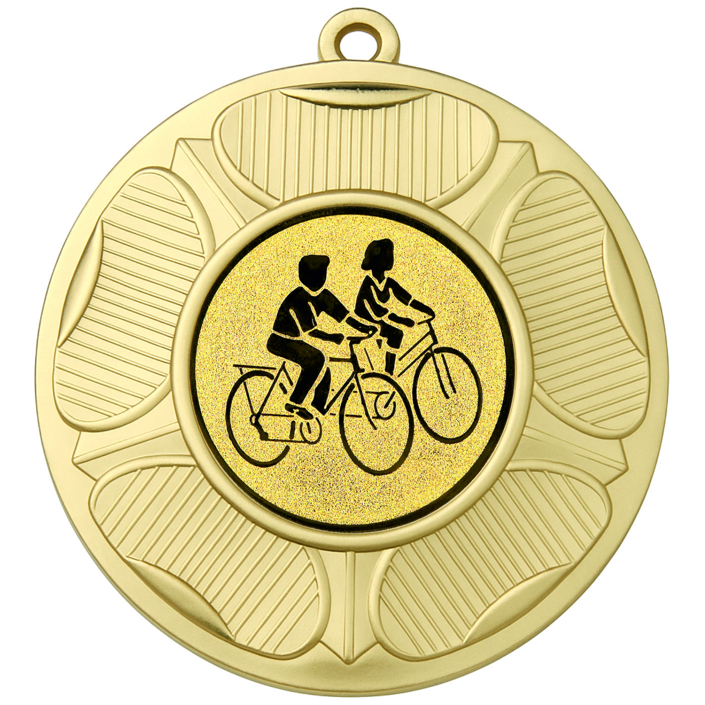 Gold Tudor Rose Cycling Medal 2-FREE Ribbon - BIE.M9458.01