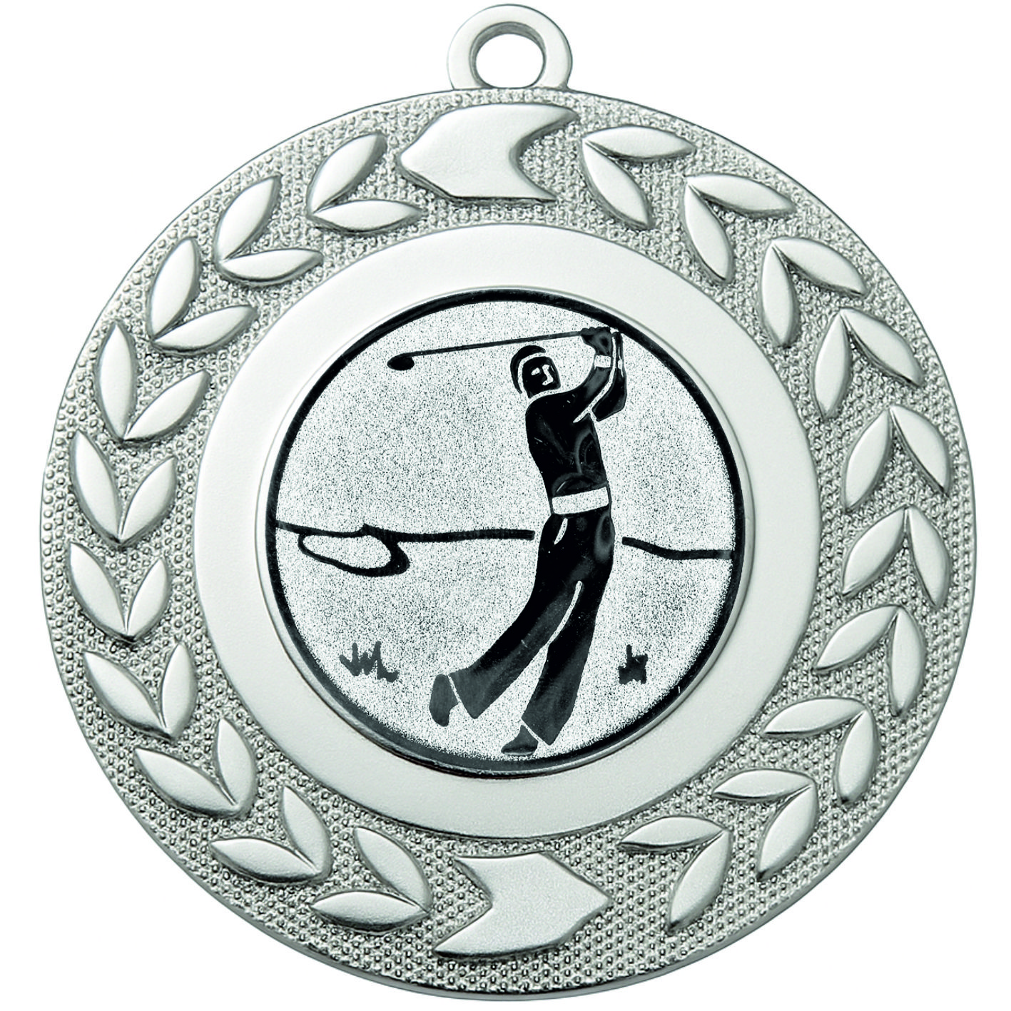 Silver Wreath Golfer Medal - FREE Ribbon - BIE.M9460.02
