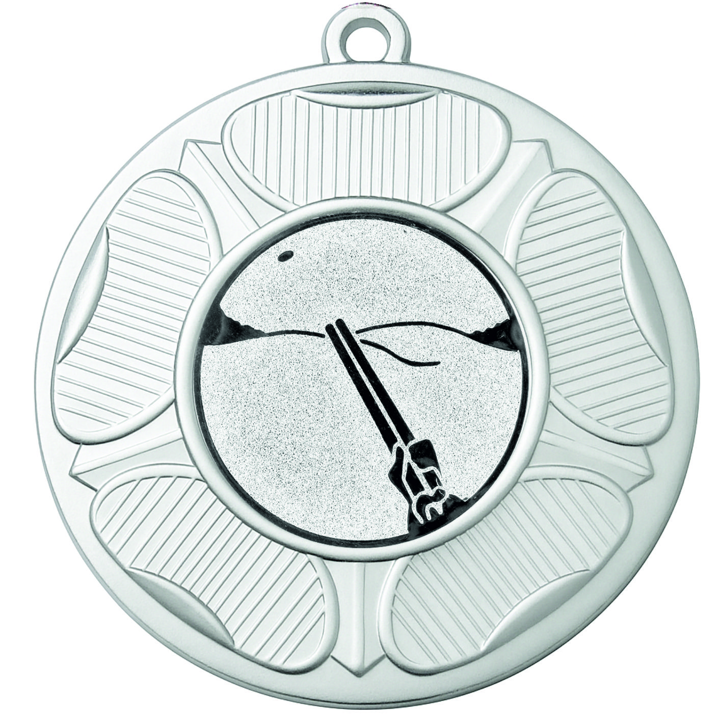 Silver Tudor Rose Clay Pigeon Shooting Medal-FREE Ribbon-M9458.02