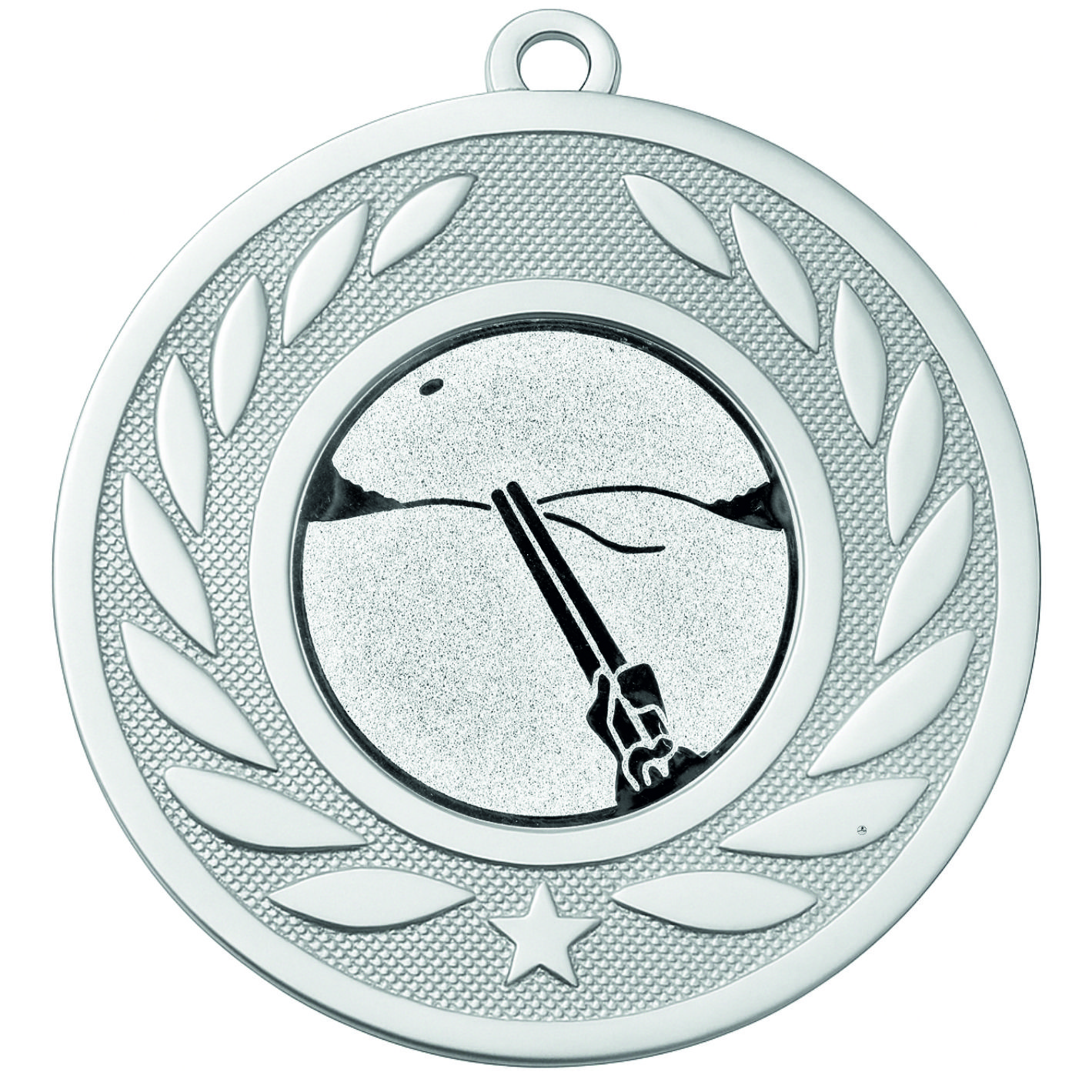 Silver Laurel Clay Pigeon Shooting Medal-FREE Ribbon-M9459.02