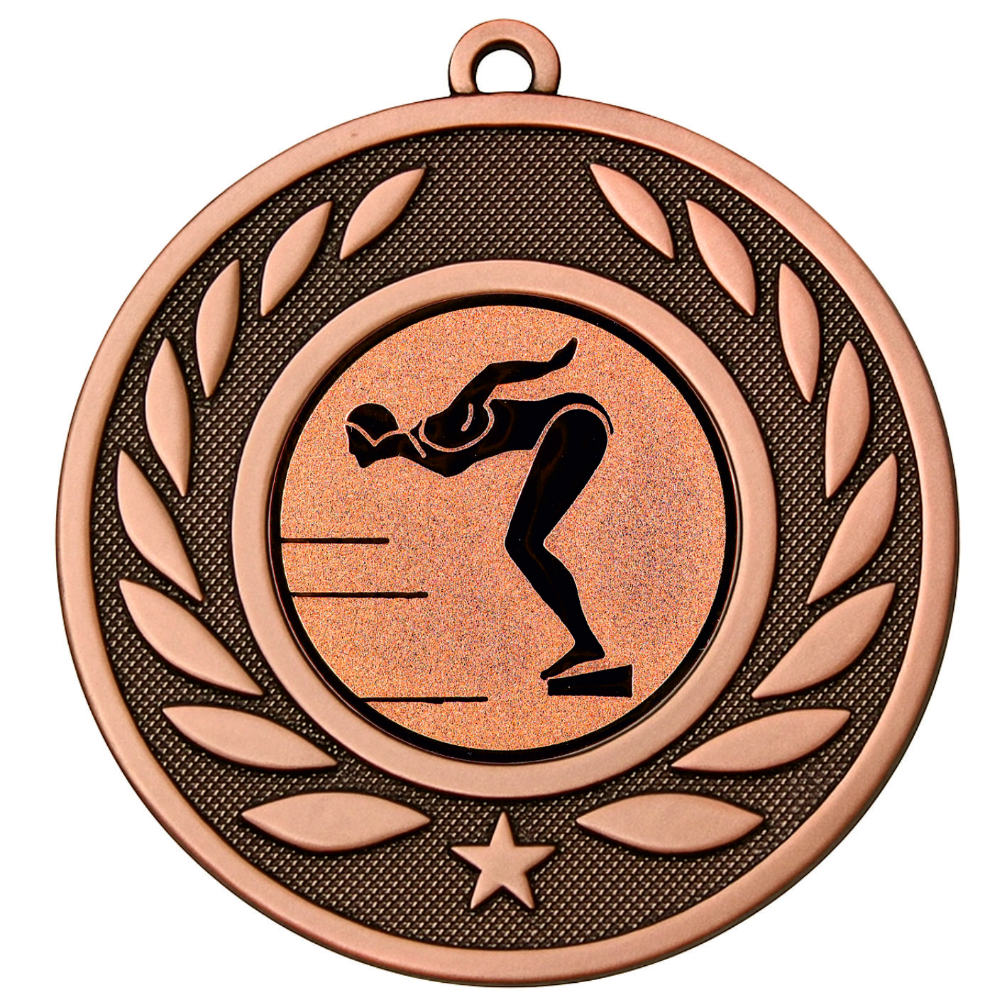 Bronze Laurel Female Swimming Medal-FREE Ribbon-M9459.03