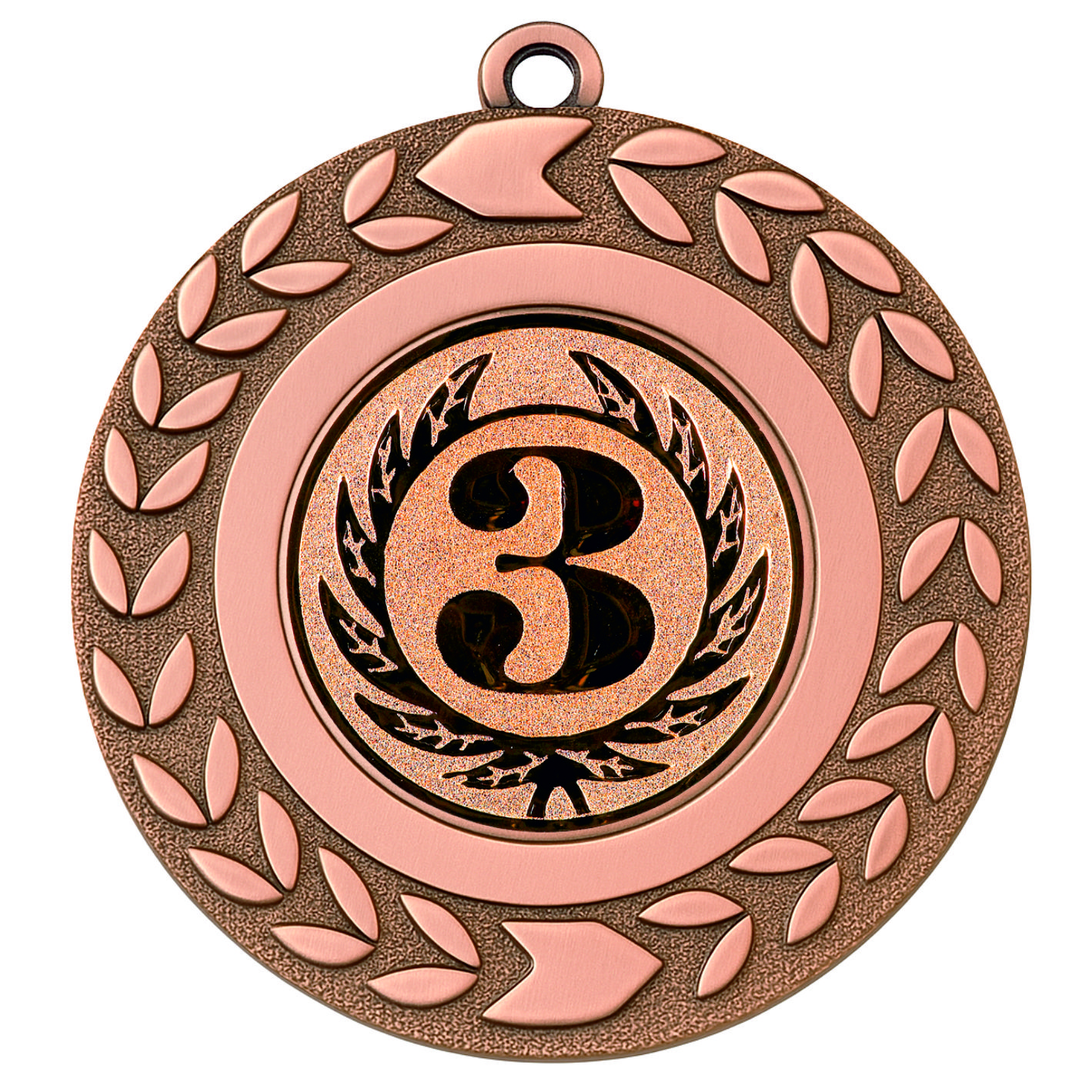 Bronze Wreath 3rd Place Medal - FREE Ribbon - BIE.M9460.03