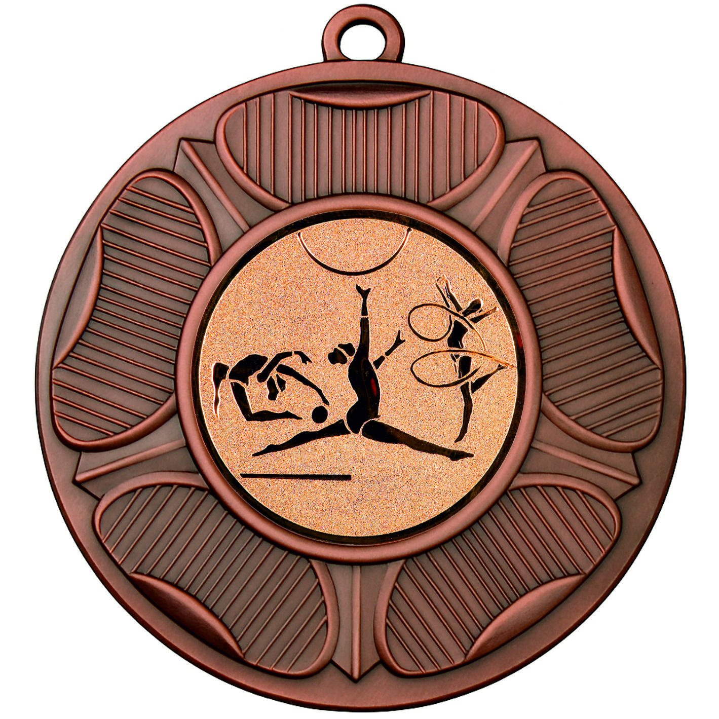 Bronze Tudor Rose Rhythmic Gymnast Medal - FREE Ribbon - BIE.M9458.03