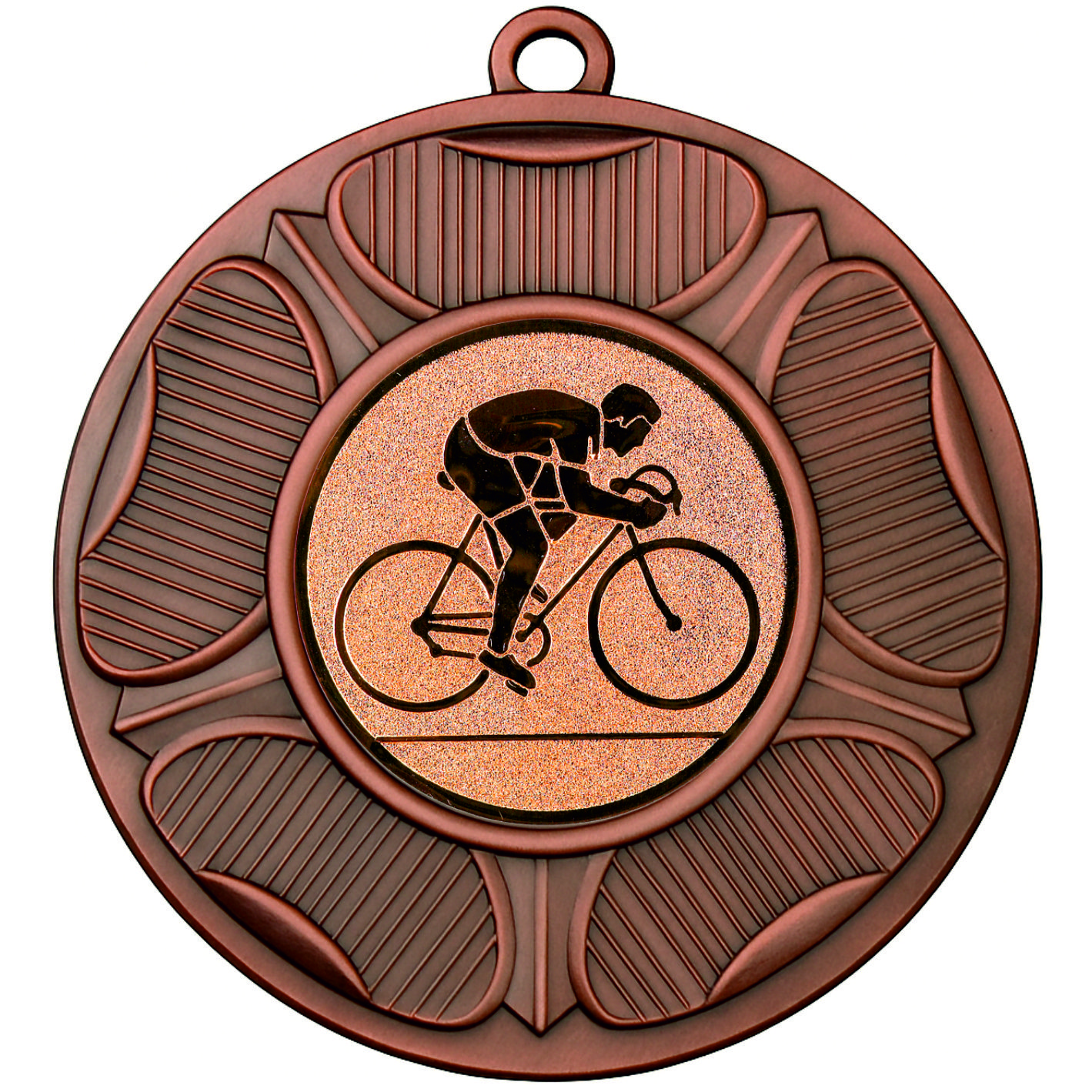 Bronze Tudor Rose Cycling Medal-FREE Ribbon - BIE.M9458.03