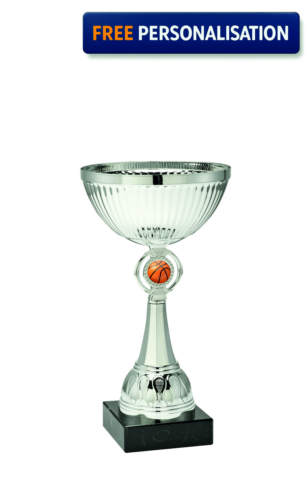 24.5cm SILVER CUP BASKETBALL AWARD - ET.351.62.F