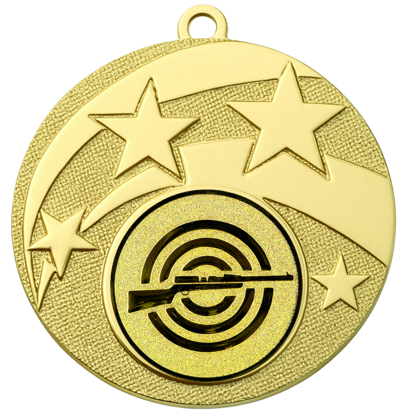 Gold Star Rifle Shooting Medal -FREE Ribbon -BIE.M9457.01