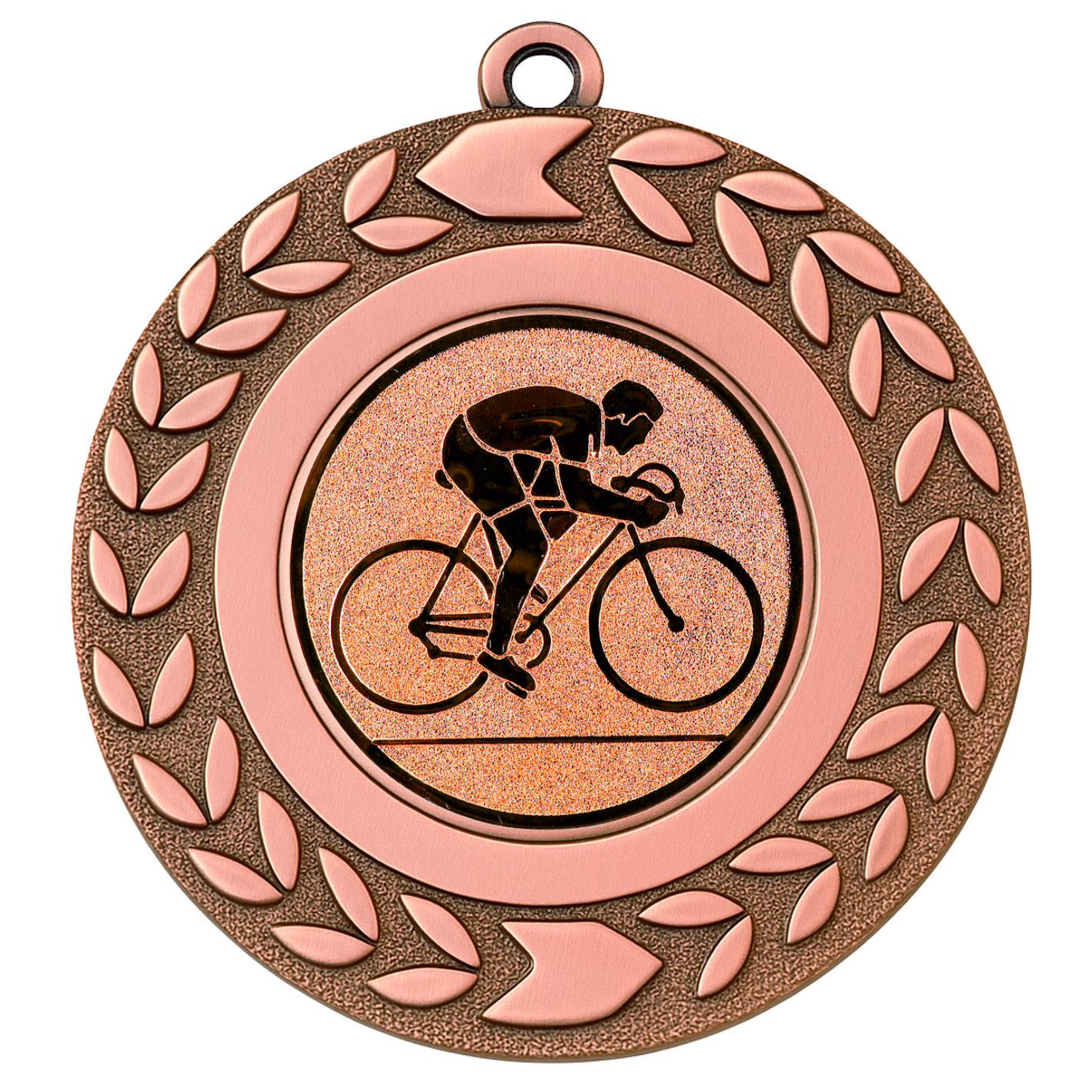 Bronze Wreath Cycling Medal - FREE Ribbon - BIE.M9460.03