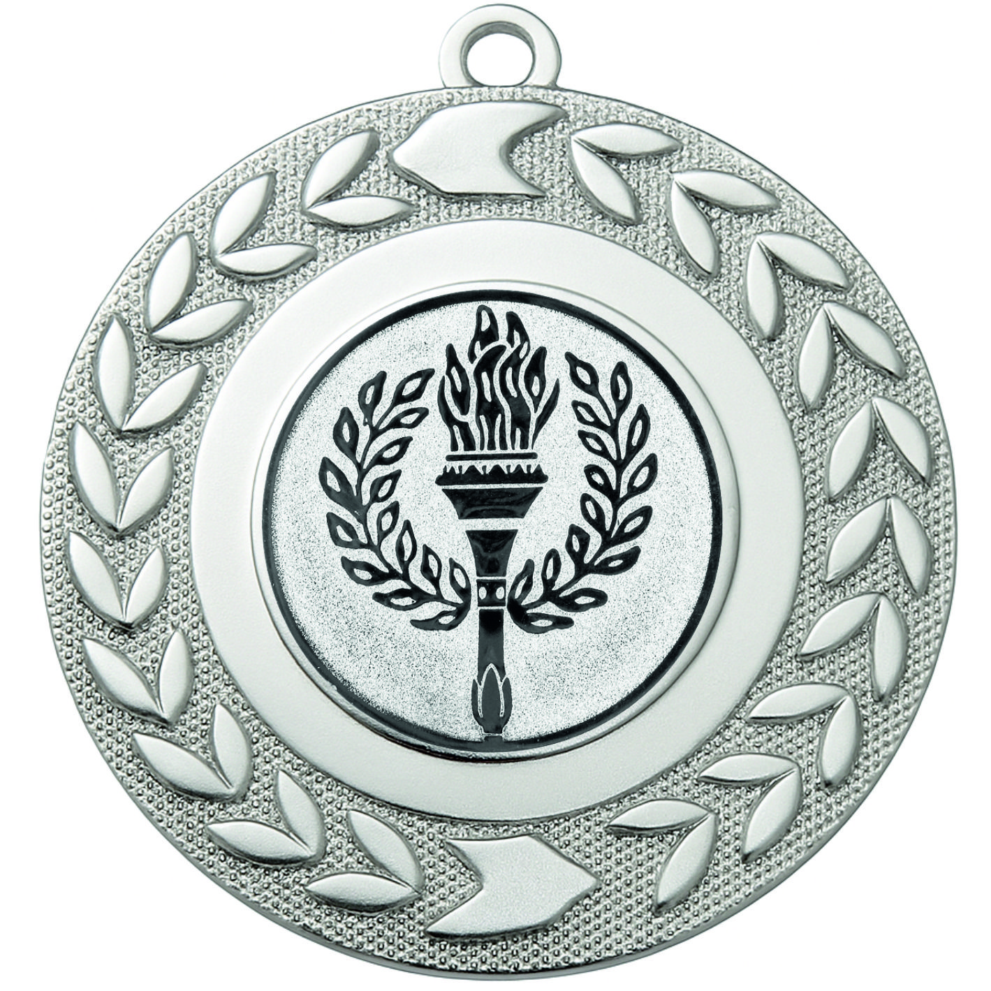 Silver Wreath Victory Torch Medal - FREE Ribbon - BIE.M9460.02