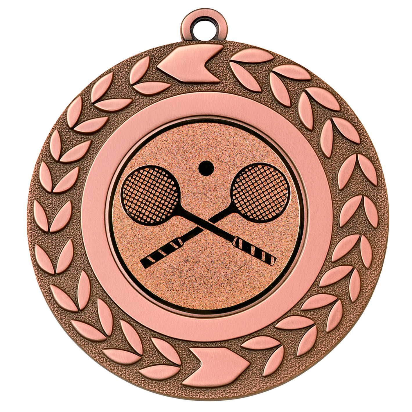 Bronze Wreath Squash Medal - FREE Ribbon - BIE.M9460.03