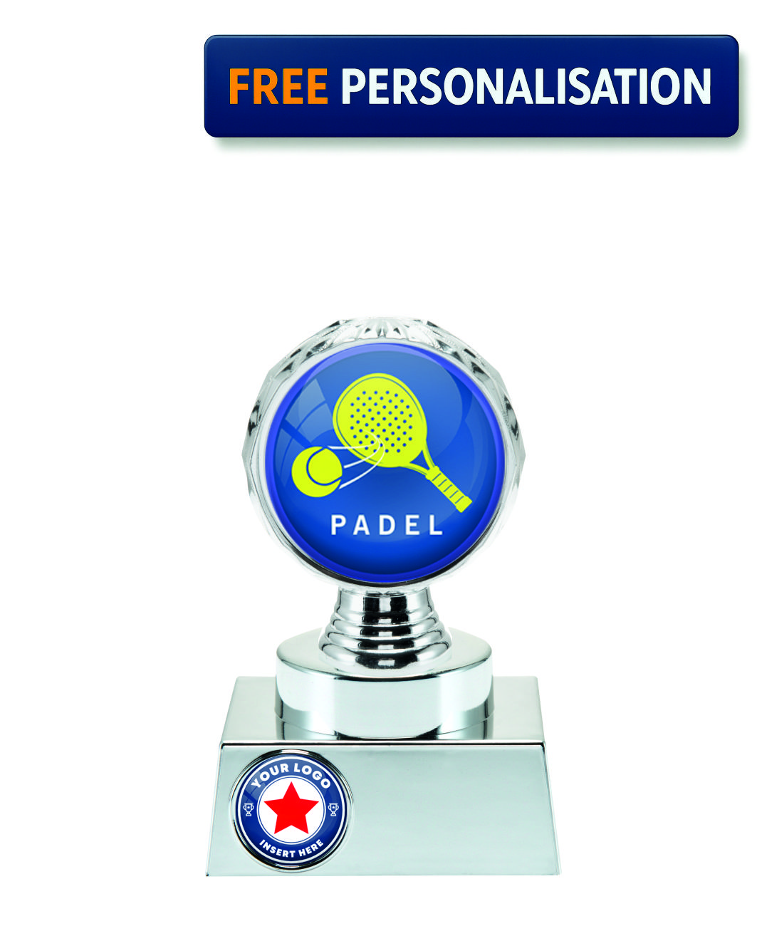 15cm SILVER SHINE PADEL AWARD P514.02 + N32.02