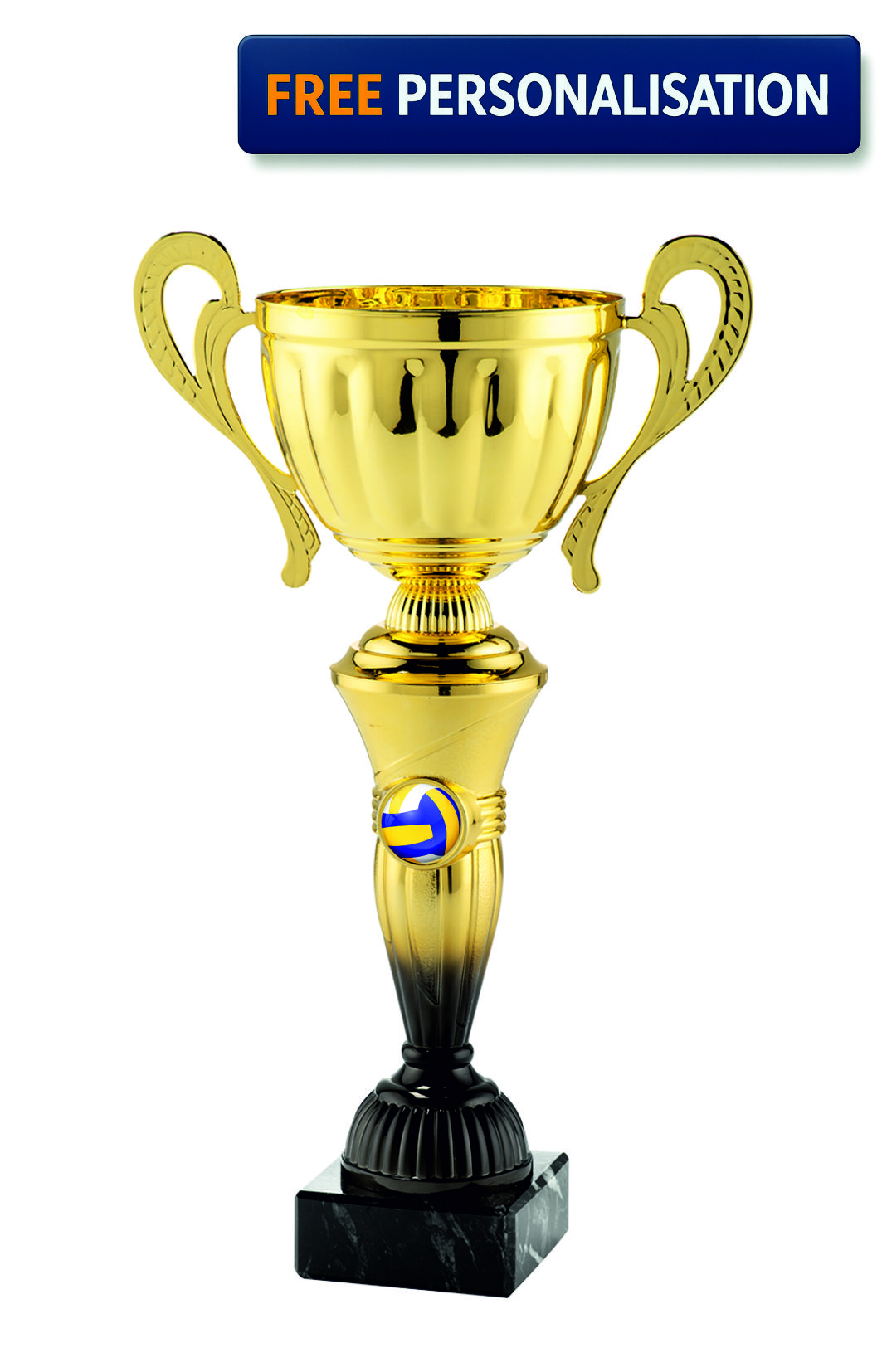 36cm GOLD & BLACK CUP VOLLEYBALL AWARD - MT.151.15.E