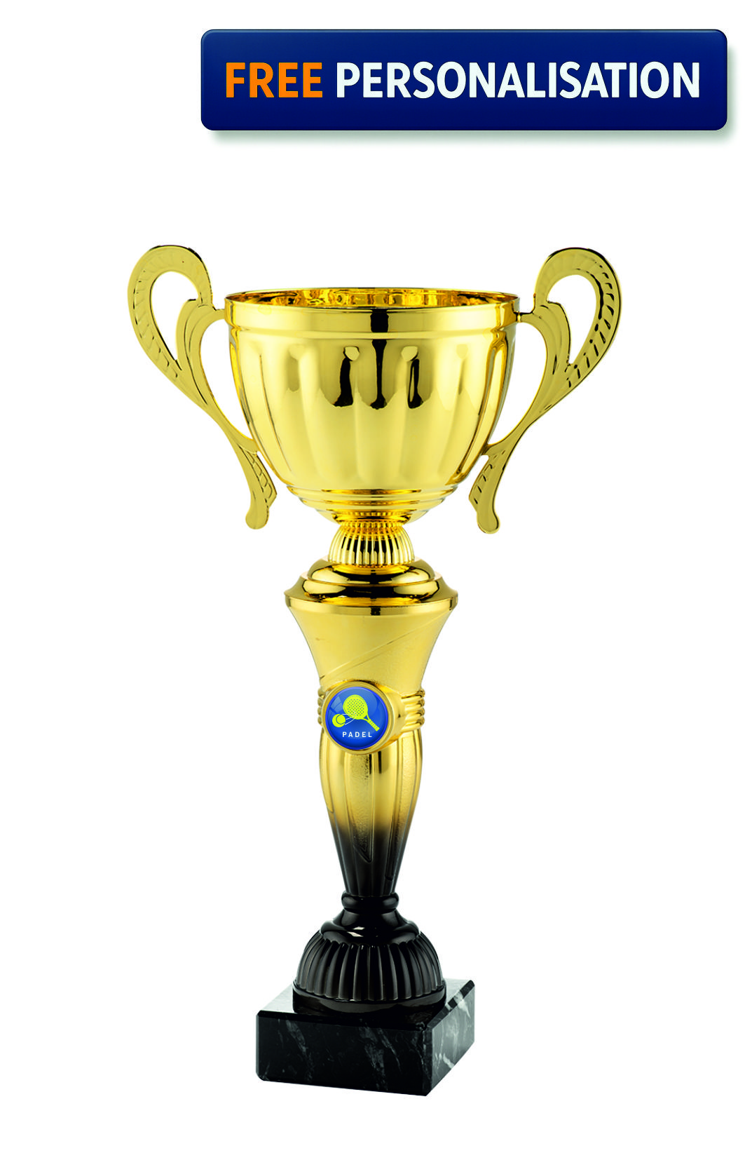 34cm GOLD & BLACK CUP PADEL AWARD - MT.151.15.D