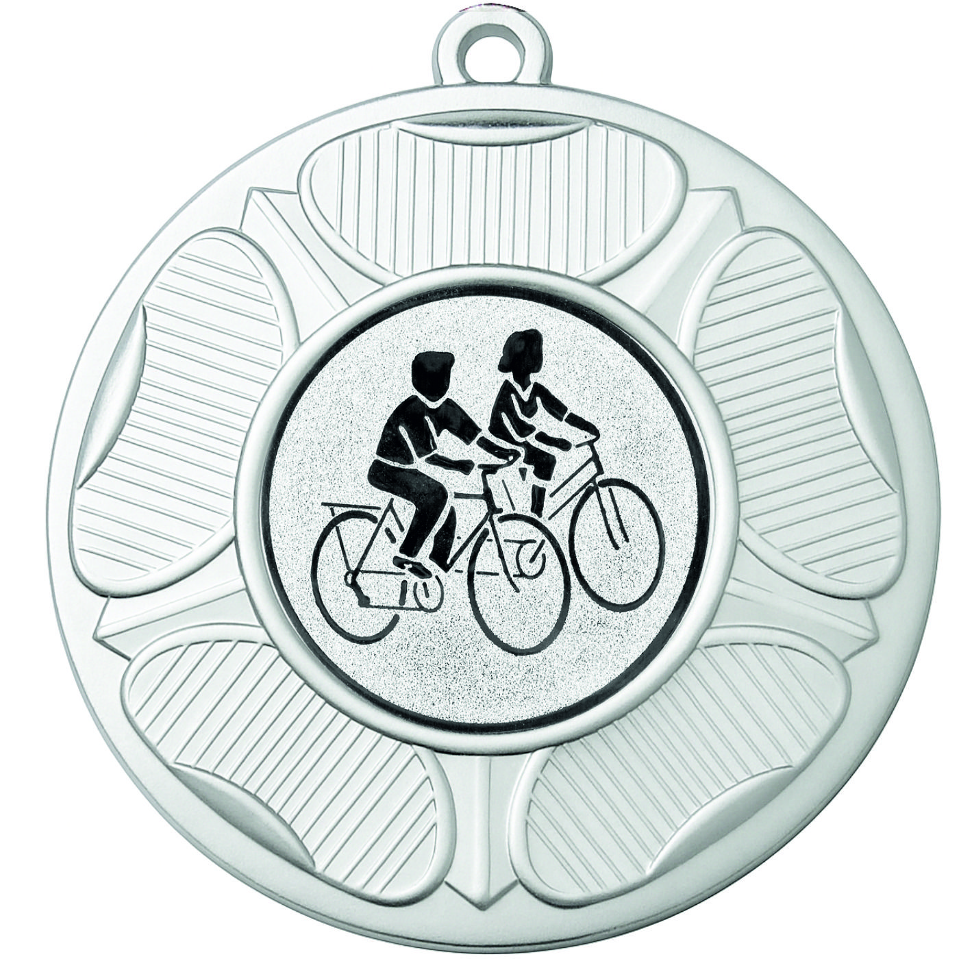 Silver Tudor Rose Cycling Medal 2-FREE Ribbon - BIE.M9458.02