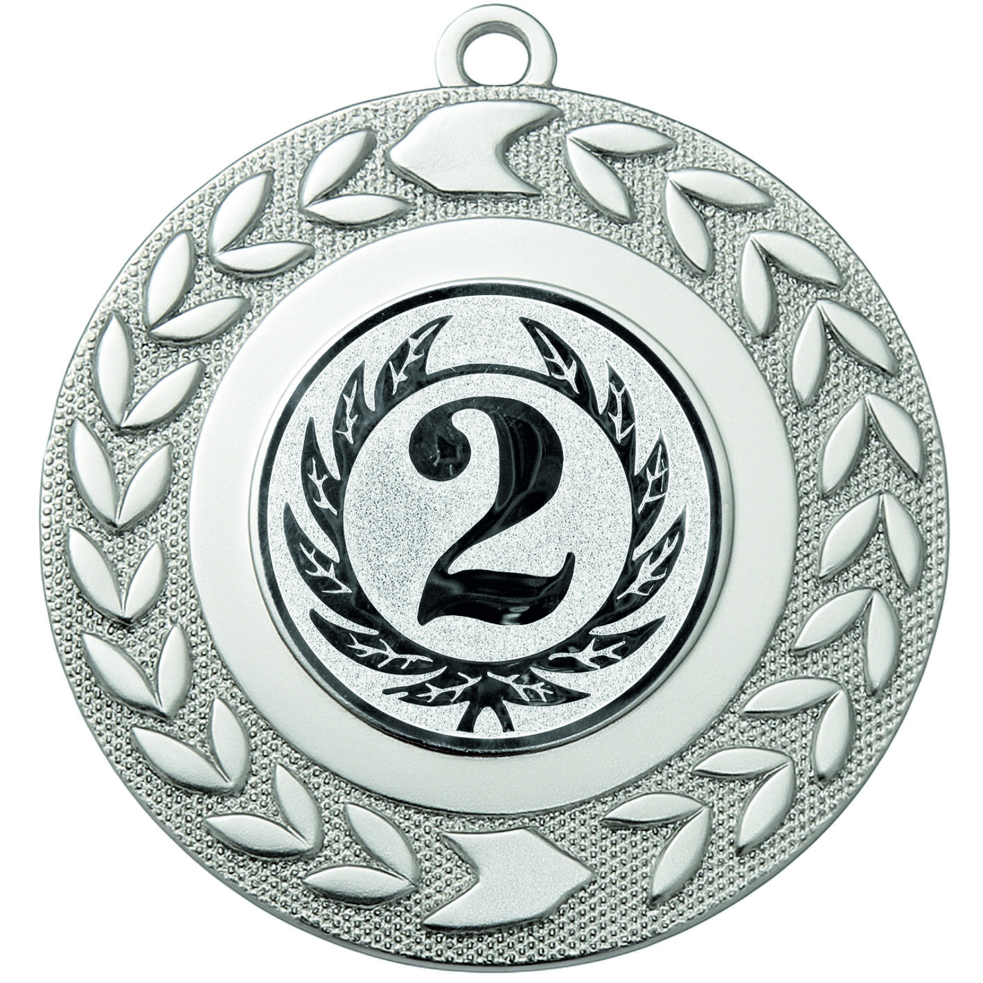 Silver Wreath 2nd Place Medal - FREE Ribbon - BIE.M9460.02