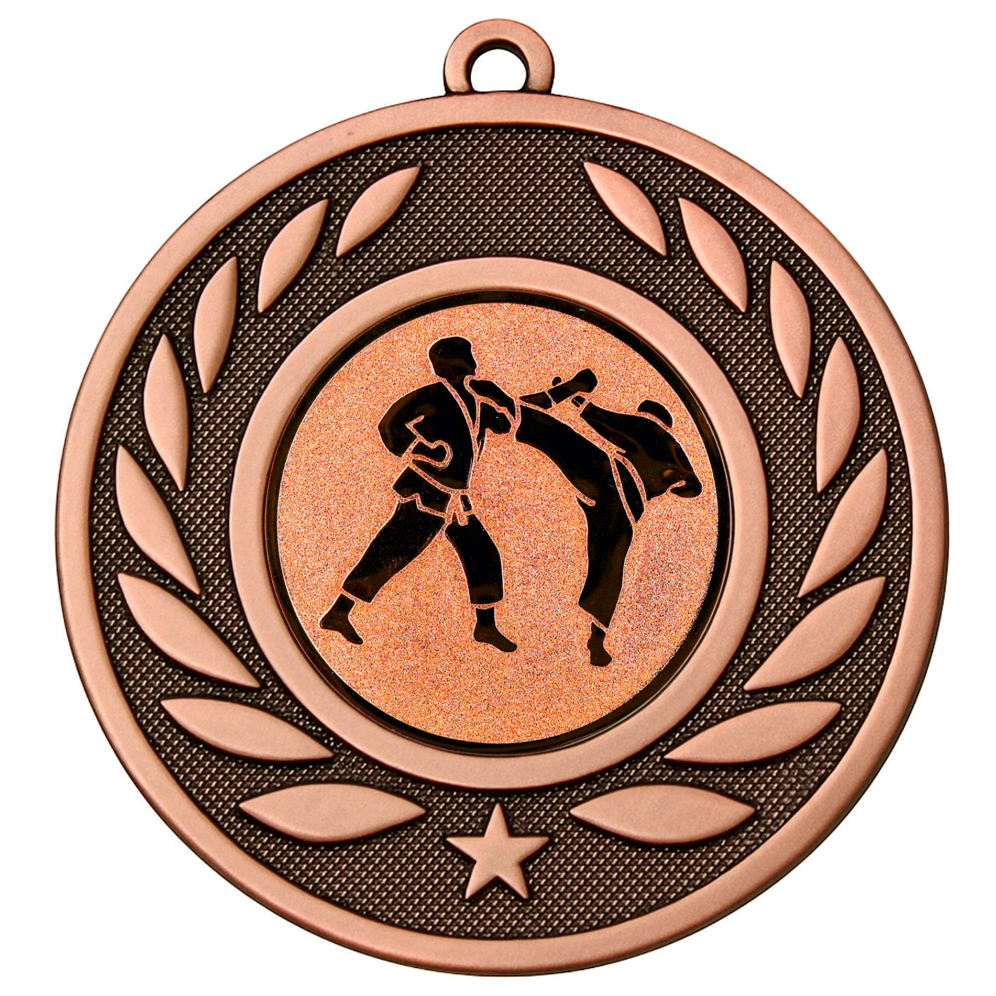 Bronze Laurel Karate Medal - FREE Ribbon - BIE.M9459.03