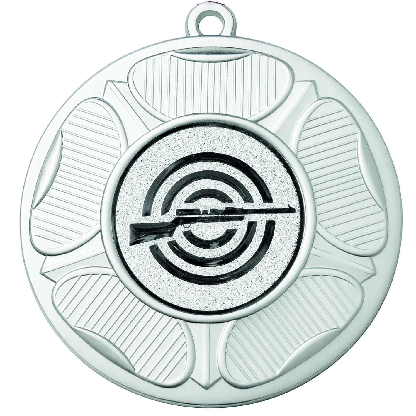 Silver Tudor Rose Rifle Shooting Medal-FREE Ribbon-BIE.M9458.02