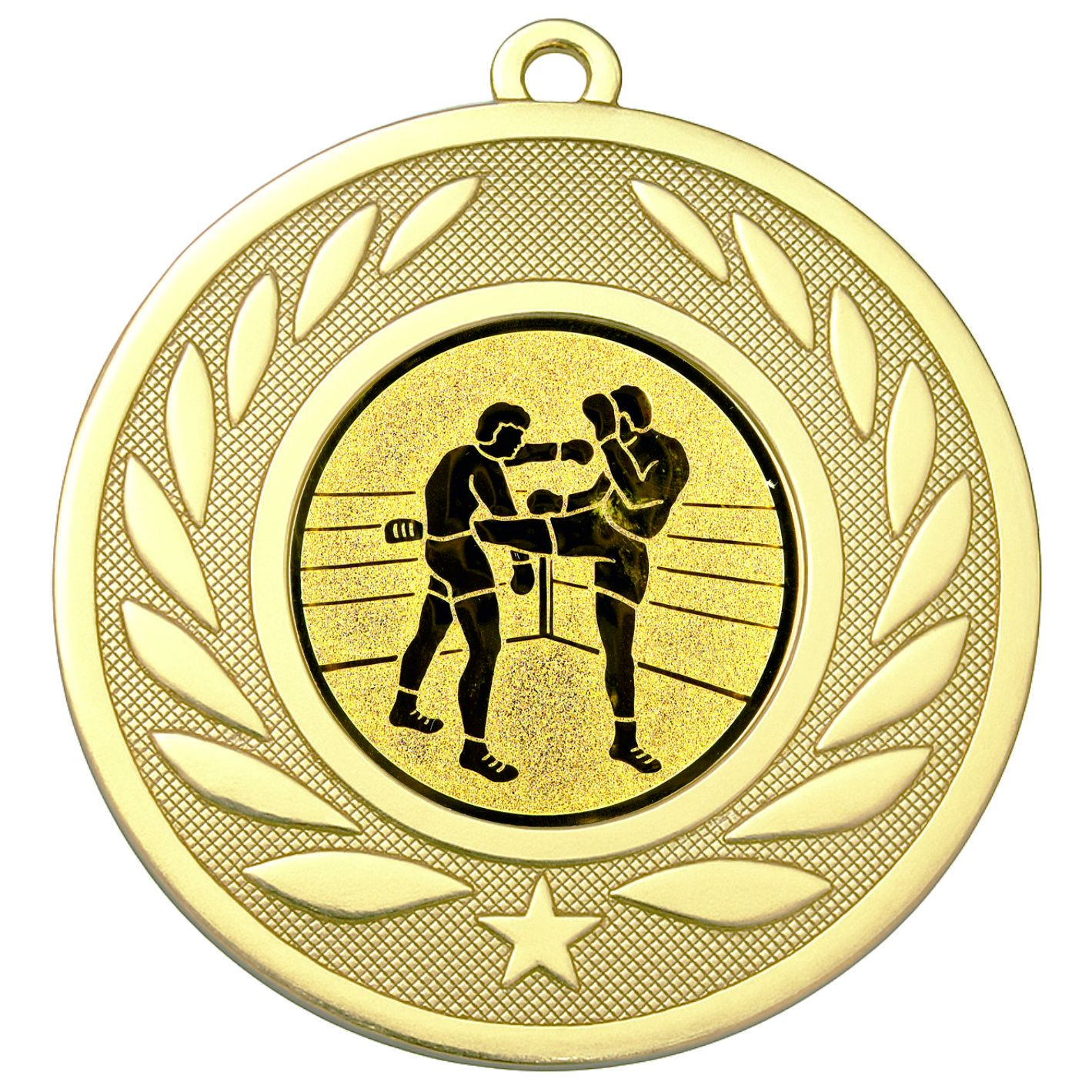 Gold Laurel Kickboxing Medal - FREE Ribbon - BIE.M9459.01