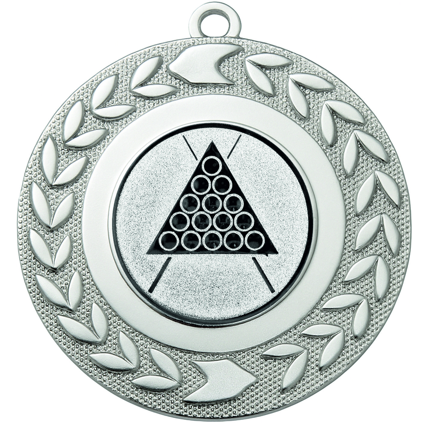 Silver Wreath Snooker Medal - FREE Ribbon - BIE.M9460.02