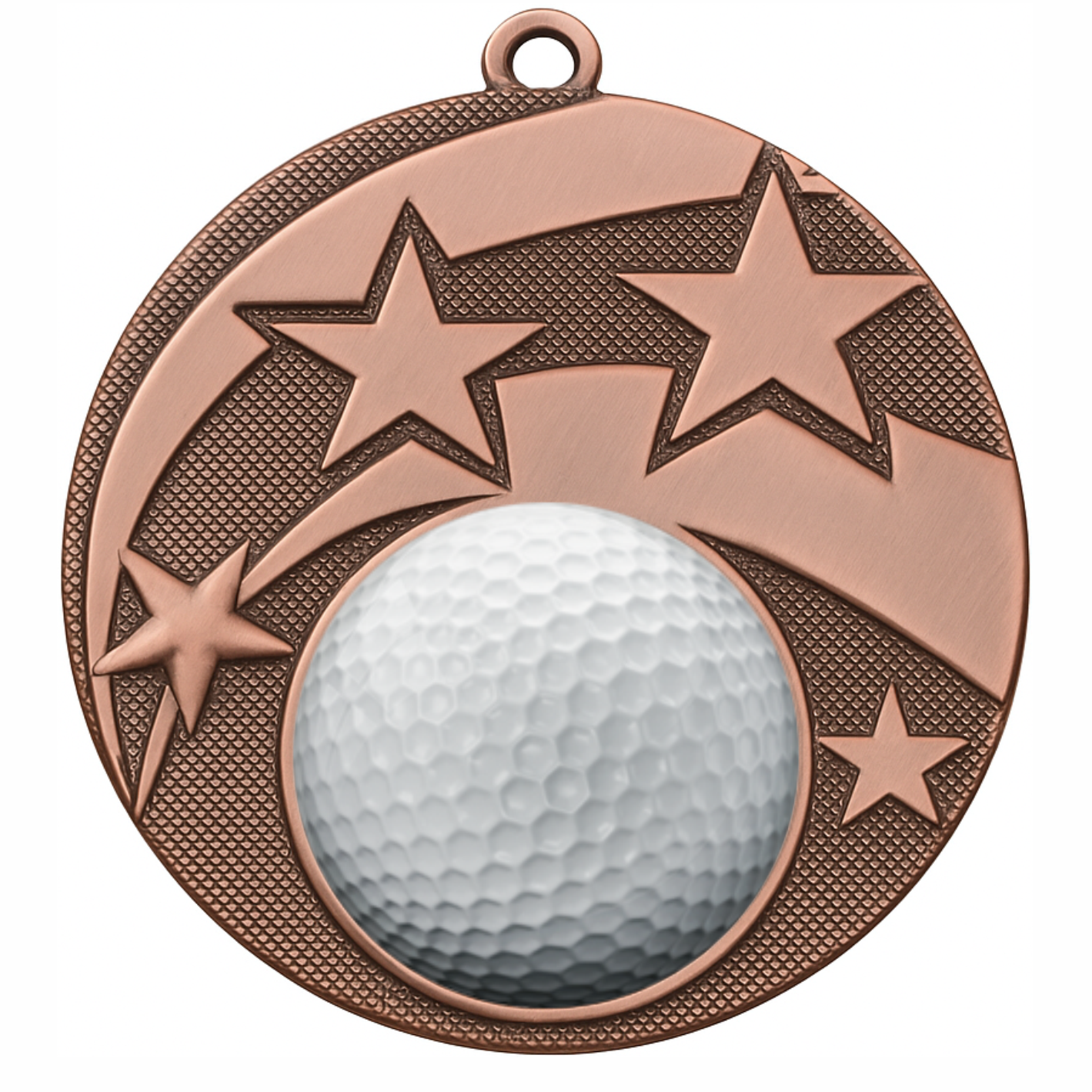 Bronze Star Colour Golf Medal-FREE Ribbon-BIE.M9457.03