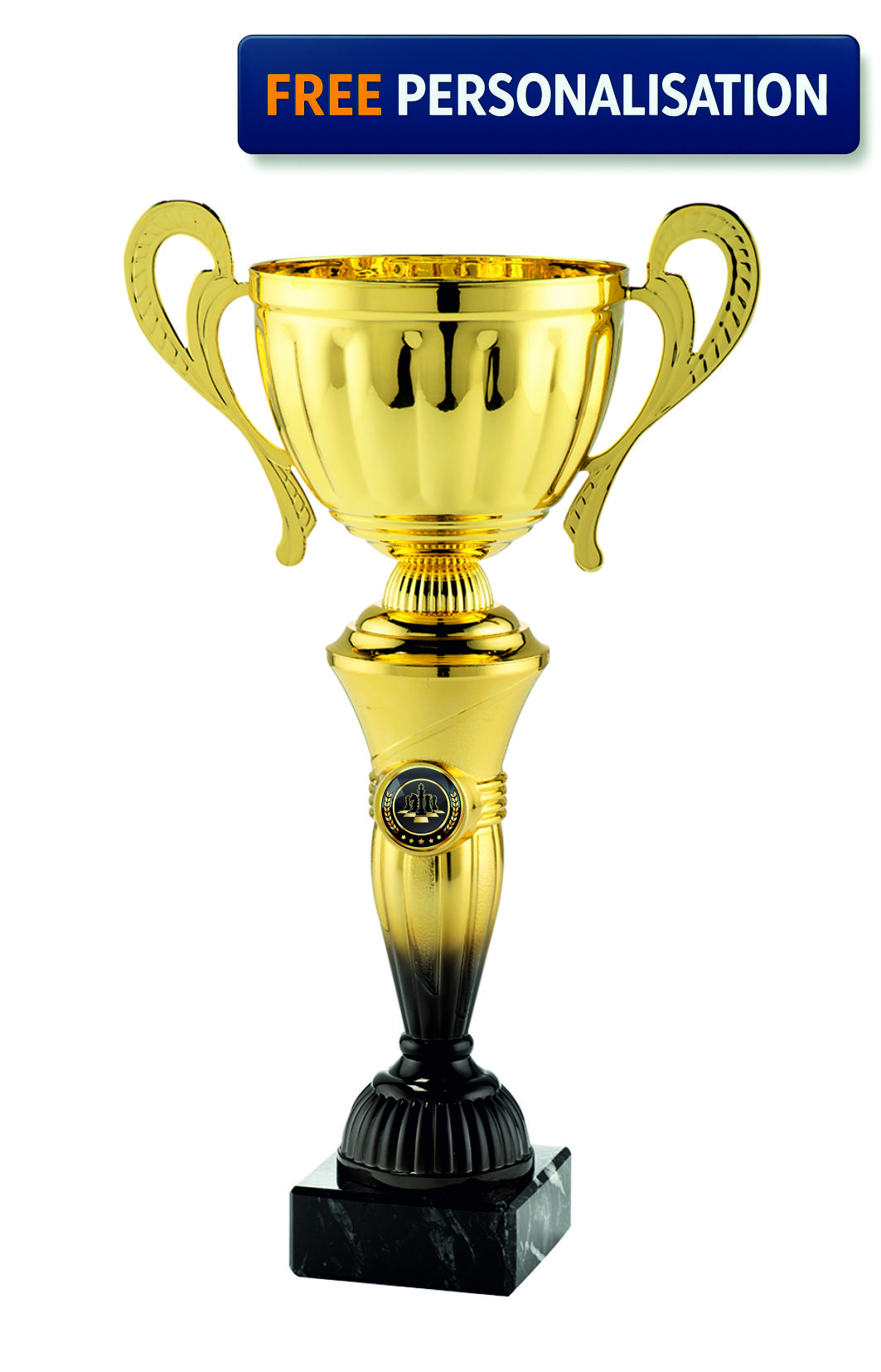 38cm GOLD & BLACK CUP CHESS AWARD - MT.151.15.F