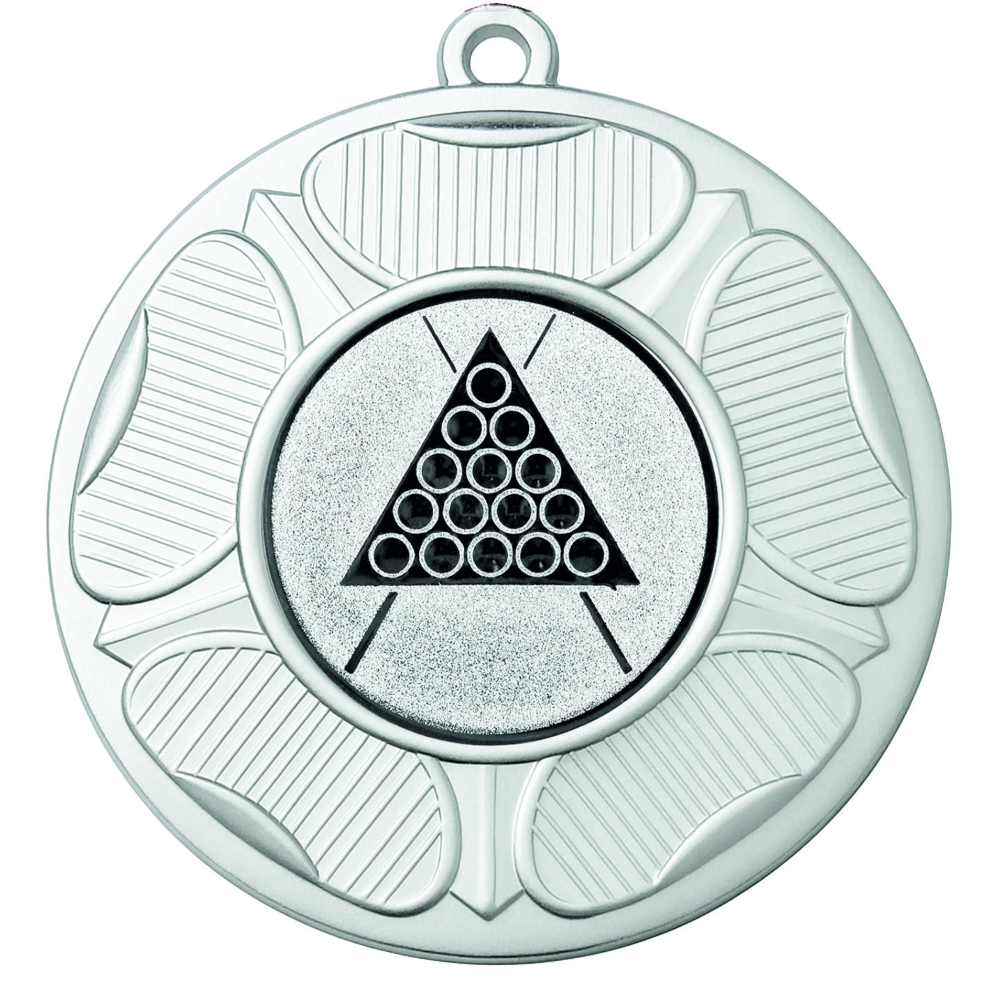 Silver Tudor Rose Snooker Medal-FREE Ribbon-BIE.M9458.02