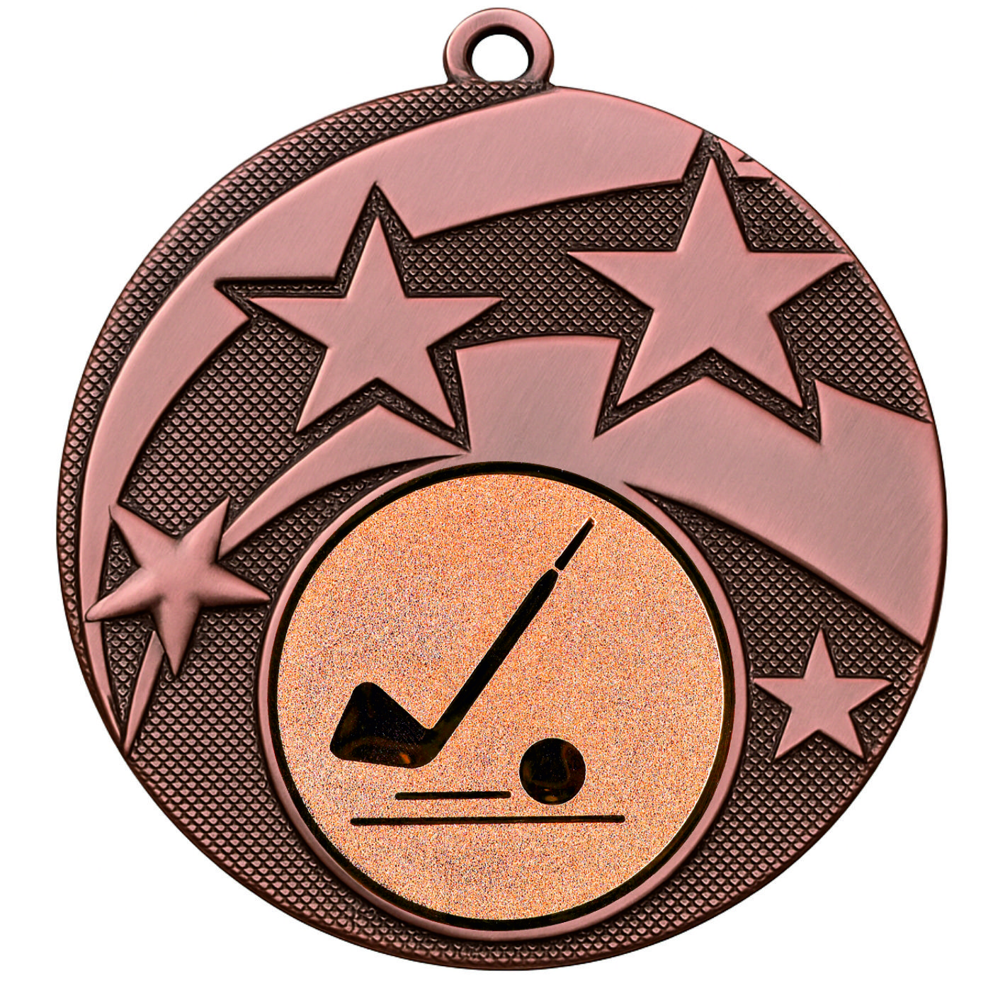 Bronze Star Golf Putter Medal - FREE Ribbon - BIE.M9457.03