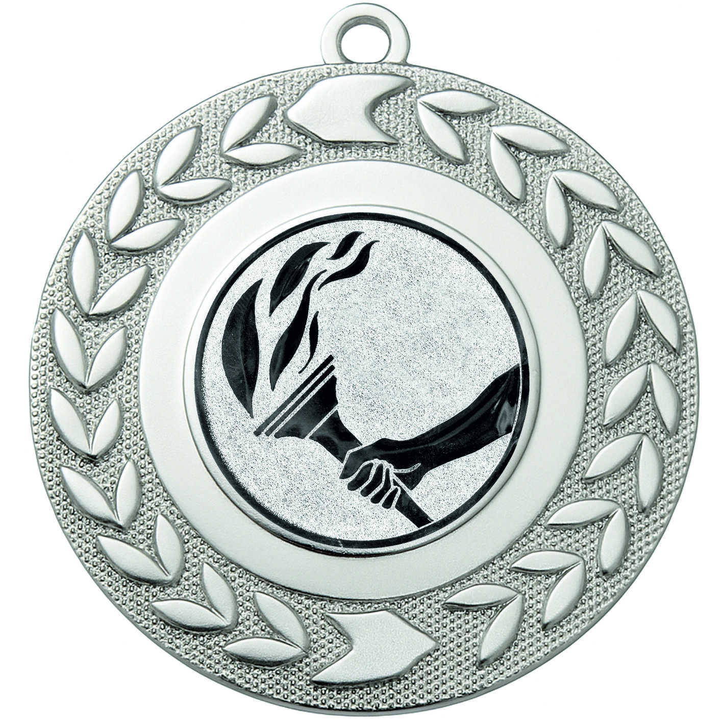 Silver Wreath Torch Medal - FREE Ribbon - BIE.M9460.02