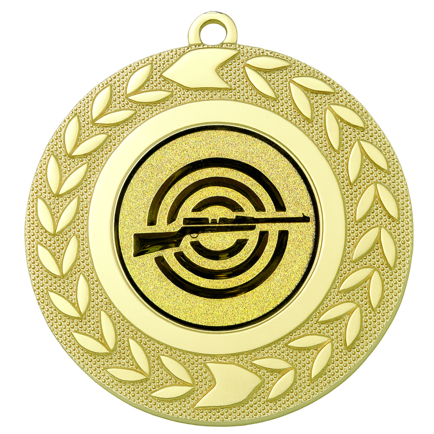 Gold Wreath Rifle Shooting Medal - FREE Ribbon - BIE.M9460.01
