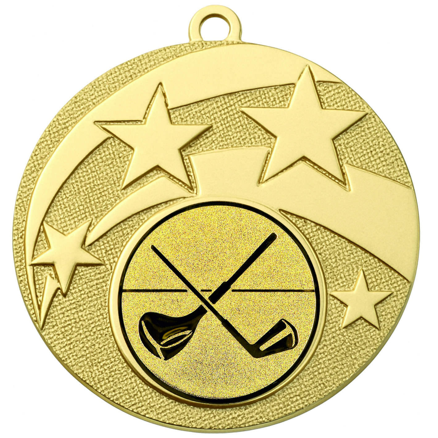 Gold Star Golf Clubs Medal - FREE Ribbon - BIE.M9457.01