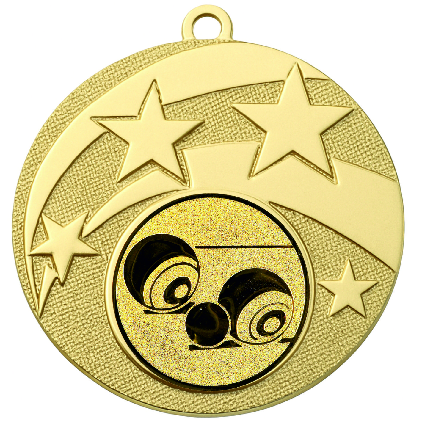 Gold Star Lawn Bowls Medal -FREE Ribbon -BIE.M9457.01