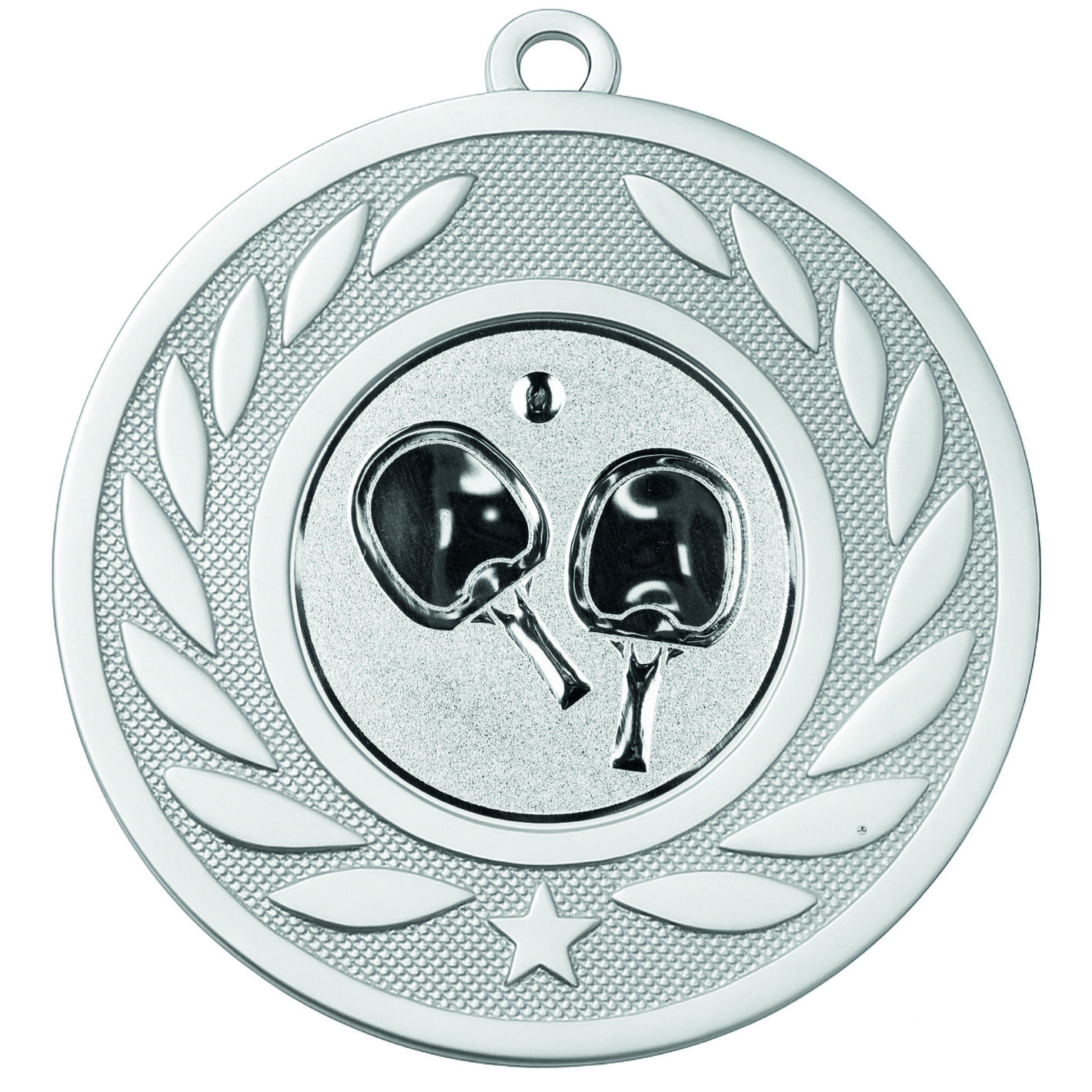 Silver Laurel Table Tennis Medal-FREE Ribbon-M9459.02